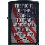 Zippo Right To Bear Arms 76605