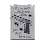 Zippo If You Can't Defend Your Rights 45137