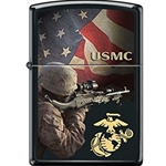 Zippo USMC Marine, Flag, Logo 06320