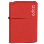 Zippo Plain Red Matte With Zippo Logo 233ZL