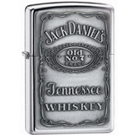 Zippo Jack Daniels Label-Pewter Emblem 250JD.427