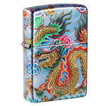 Zippo Colorful Dragon, 540 Tumbled Chrome - 48575