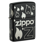 Zippo And Flames Laser 360/Chrome 48908