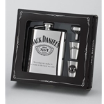 Jack Daniels Flask-Shot Glasses and Funnel Gift Set 8473