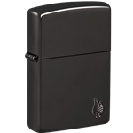 Zippo Flame Deep Carve Hi Pol Black Armor - 46402