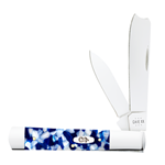 Case Blue Crackle Kirinite Razor 50727 - Engravable