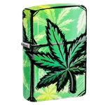 Zippo Glow In The Dark Cannabis - 46253