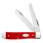 Case Red Synthetic Mini Trapper with White SparXX Shield 56981 - Engravable