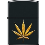 Zippo Pot Leaf Gold 07198