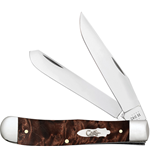 Brown Maple Burl Wood Trapper 64060 - Engravable